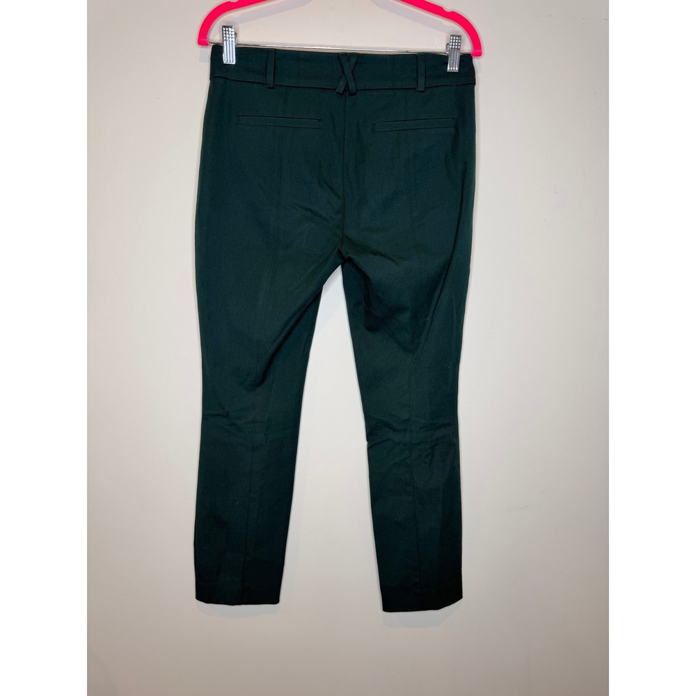 Anthropologie The Essential Slim Pants Forest Green Professional Trousers Size 4 - Picture 7 of 9